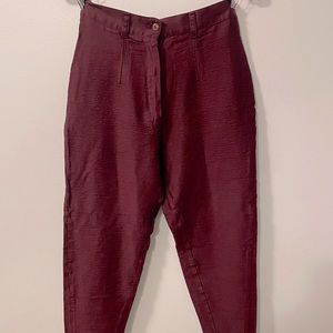 Vintage maroon saddle pants
